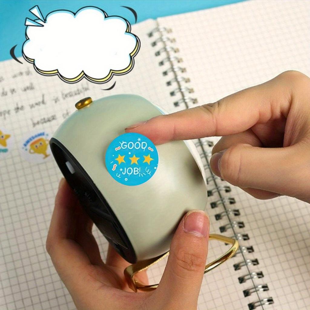 Round Cartoon Sticker, Reward Sticker for Teacher School Classroom Home