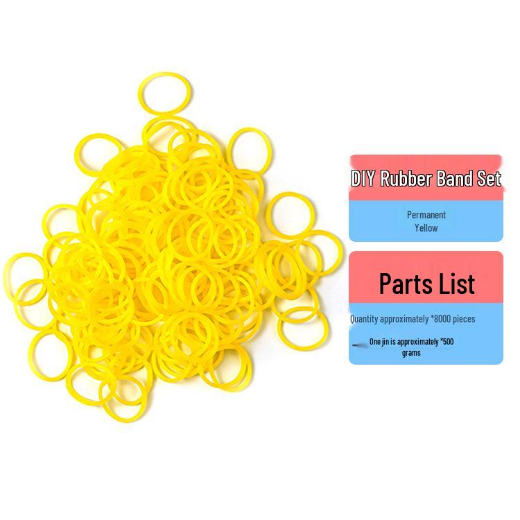 Elastici Arcobaleno in Gomma TPR ad Alta Elasticità da 1,5 cm per Braccialetti Intrecciati Fai da Te per Bambini - Confezione da 500g