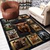 Cattle Collection Pattern Rug Floor Mat for Living Room or Bedroom Soft and Comfortable Carpet a Gift for Birthday and Holiday.