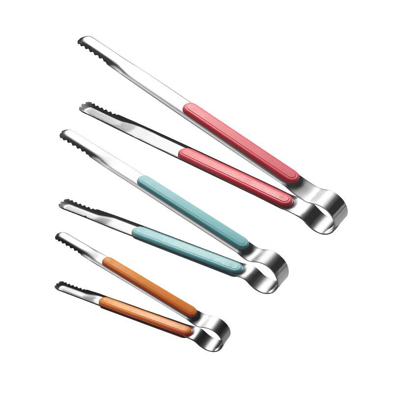 Pink Stainless Steel Kitchen Tongs