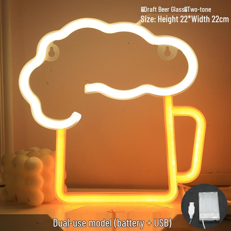 Trendy LED Neon Night Light Sign for Wall Décor