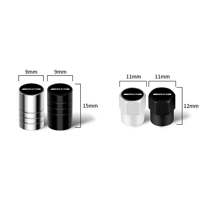 4Pc AMG Logo Car Wheel Tire Valve Cap Cover Accessory For Mercedes Benz AMG W204 W205 W210 W211 W212 W213 W167 W176 W463 GLC C63