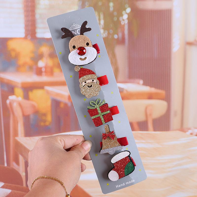 Tomte Jul Hårklämma Set