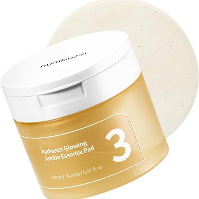 No.3 Clear Radiance Essence Jumbo Pad 70 Pads – Radiance Boost, Moisture Pads, Korean