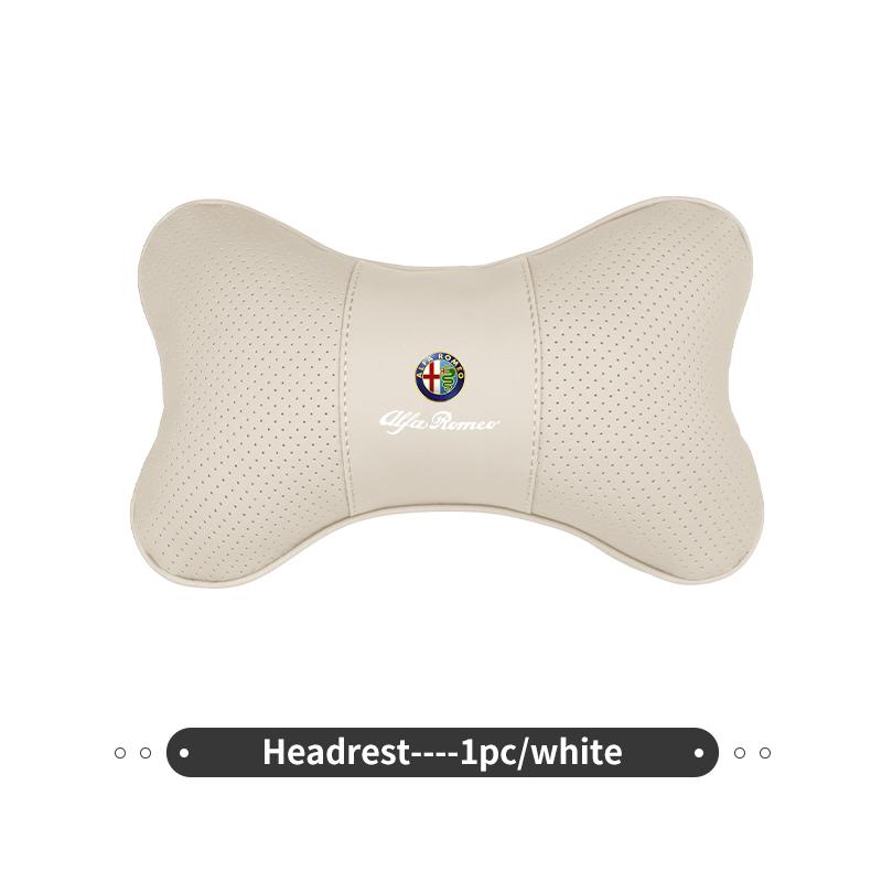 Car Headrest Neck Pillow Lumbar Support Cushion Interior Accessories For Alfa Romeo GT Stelvio F1 Brera Volante Tonale Gloria