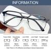 Portable Oversized Eyeglasses Computer Goggles Ultra Light Frame Anti-Blue Light Glasses