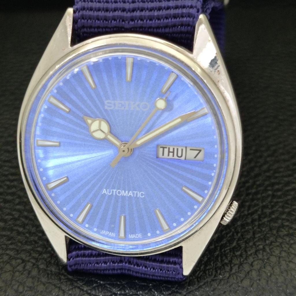 AUTOMATIC 6319A VINTAGE SEIKO JAPAN MENS SKY BLUE COLOR DIAL WATCH a701440-5 R206b-a701440