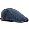 Nový Vintage Bavlněný baret Muži Ženy Móda Ploché kšiltovka Kšiltovka Ležérní Podzimní barety Retro Newsboy Klobouk Léto Unisex Nastavitelný