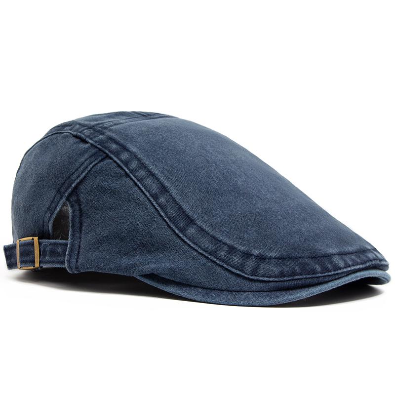 Nový Vintage Bavlněný baret Muži Ženy Móda Ploché kšiltovka Kšiltovka Ležérní Podzimní barety Retro Newsboy Klobouk Léto Unisex Nastavitelný