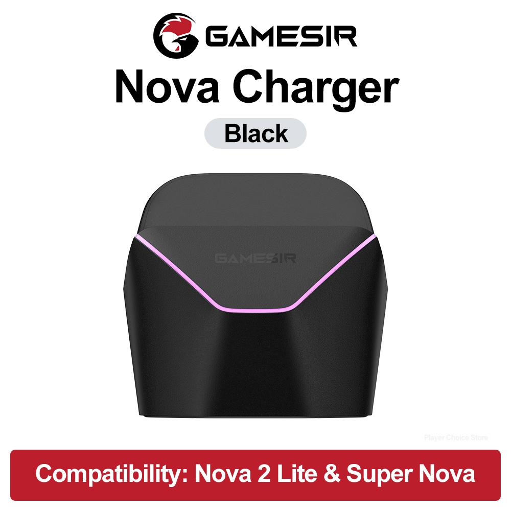 GameSir Gamepads Charger Dock Nova 2 Lite Super Nova Charging Station Original Stylish Dispay Stand Smart Start Stop Charging чёрный