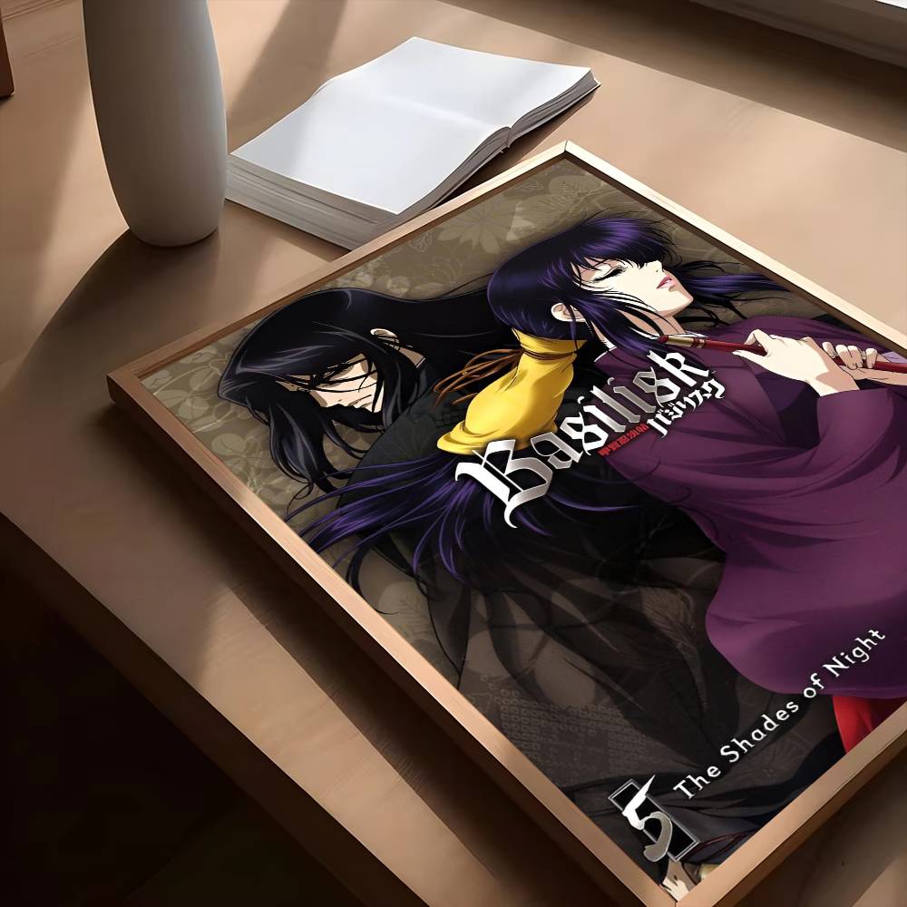 1pc Popular Anime Basilisk Poster Sticker Print Waterproof Wall Art For Living Room Bedroom Home Decor