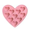 10 Compartment Heart Shape Silicone Mold DIY Small Love Cake Chocolate Ice Tray Baking Molds Home Holiday Decor