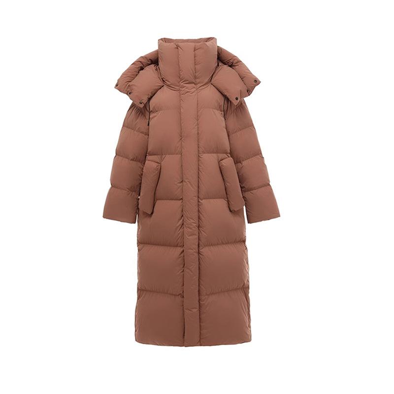 Fashion Thickened Long Down Jacket Women's and Women's 2025 Winter New Hooded Warm Jacket Big Quilt
