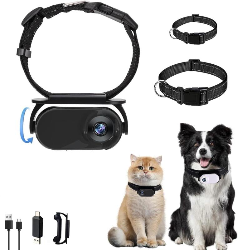 Pet Neck Camera With 1080P 720P Lens Poasition Following Collar 32GB Memory Card OTG Connection 4 Time Continuous Recording