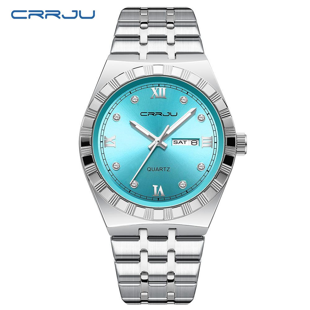 Man Watch Quartz Watch Luxury Waterproof Luminous Date Week Stainless Steel Mens Watch Male Relógios Masculino Reloj Hombre