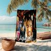 Personalized customized proof beach towel with Juice WRLD pattern - soft, absorbent,quick-drying,perfect swimming,camping&bathing