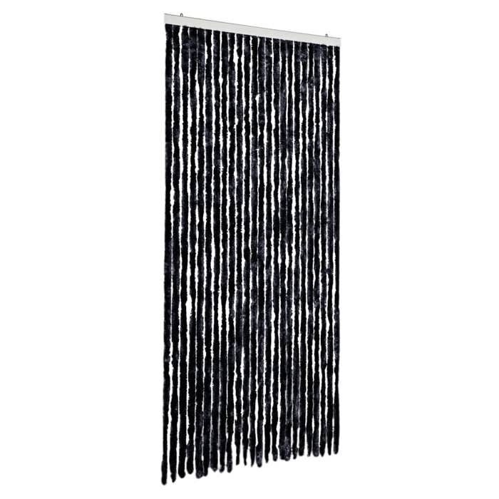 VidaXL Fly Curtain, Insect Screen with Hook, Door Curtain Adjustable Length and Width, Anthracite 377382