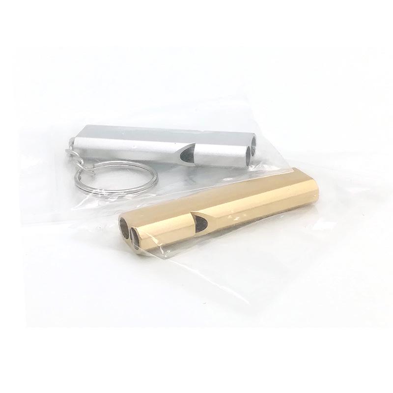 Double-Hole High-Pitched Outdoor Whistle for Sports Training and Survival