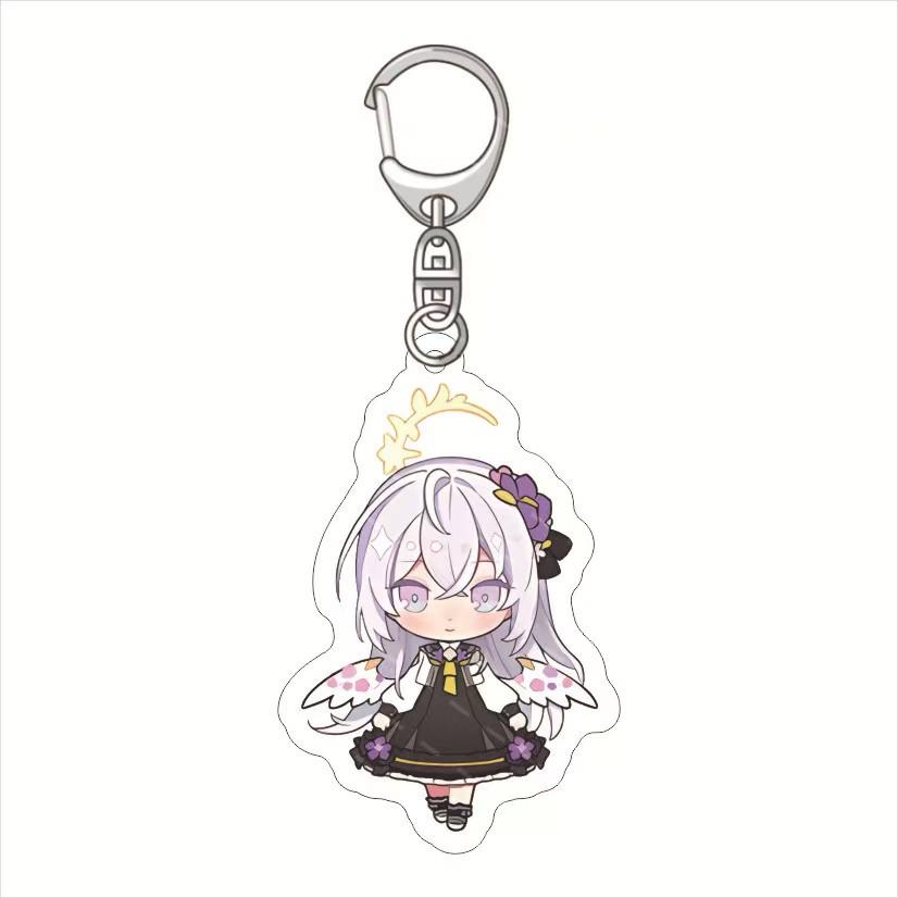 Blue Archive Hyakki Yako Keychain: Kasuga Tsubaki, Waraku Chisato, Kutada Itsuki Acrylic Pendant