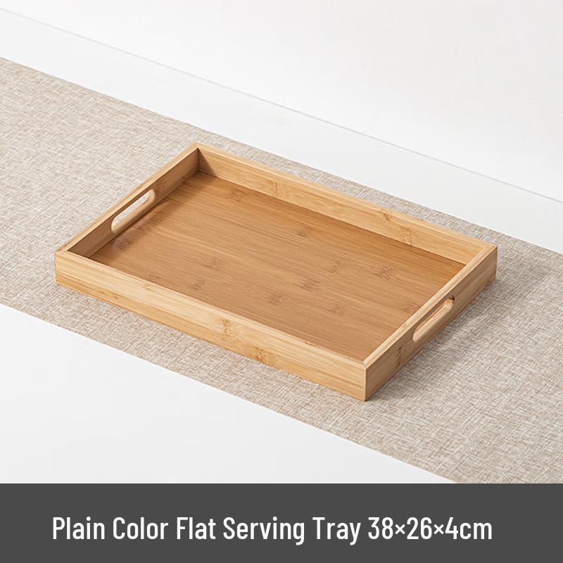 Tingbai Bamboo Wood Rectangular Serving Tray