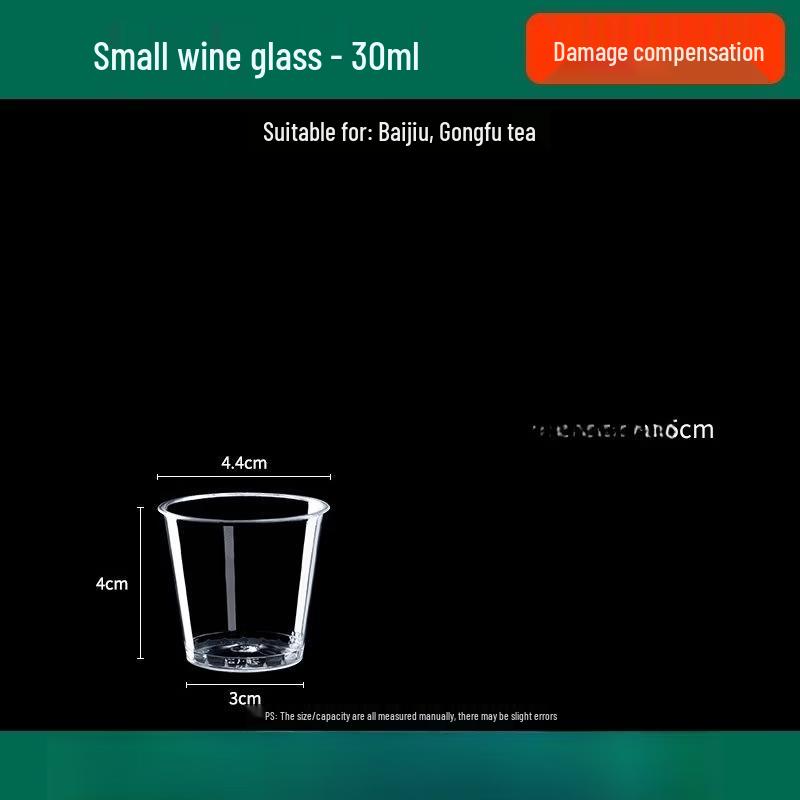 Disposable 30ml Transparent Plastic Tasting Cups