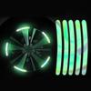 Adesivo di Avvertimento Mozzo Ruota Auto Bici Moto Auto Striscia Nastro Cerchio Riflettente Adesivi Luminosi Abbaglianti Accessori Auto