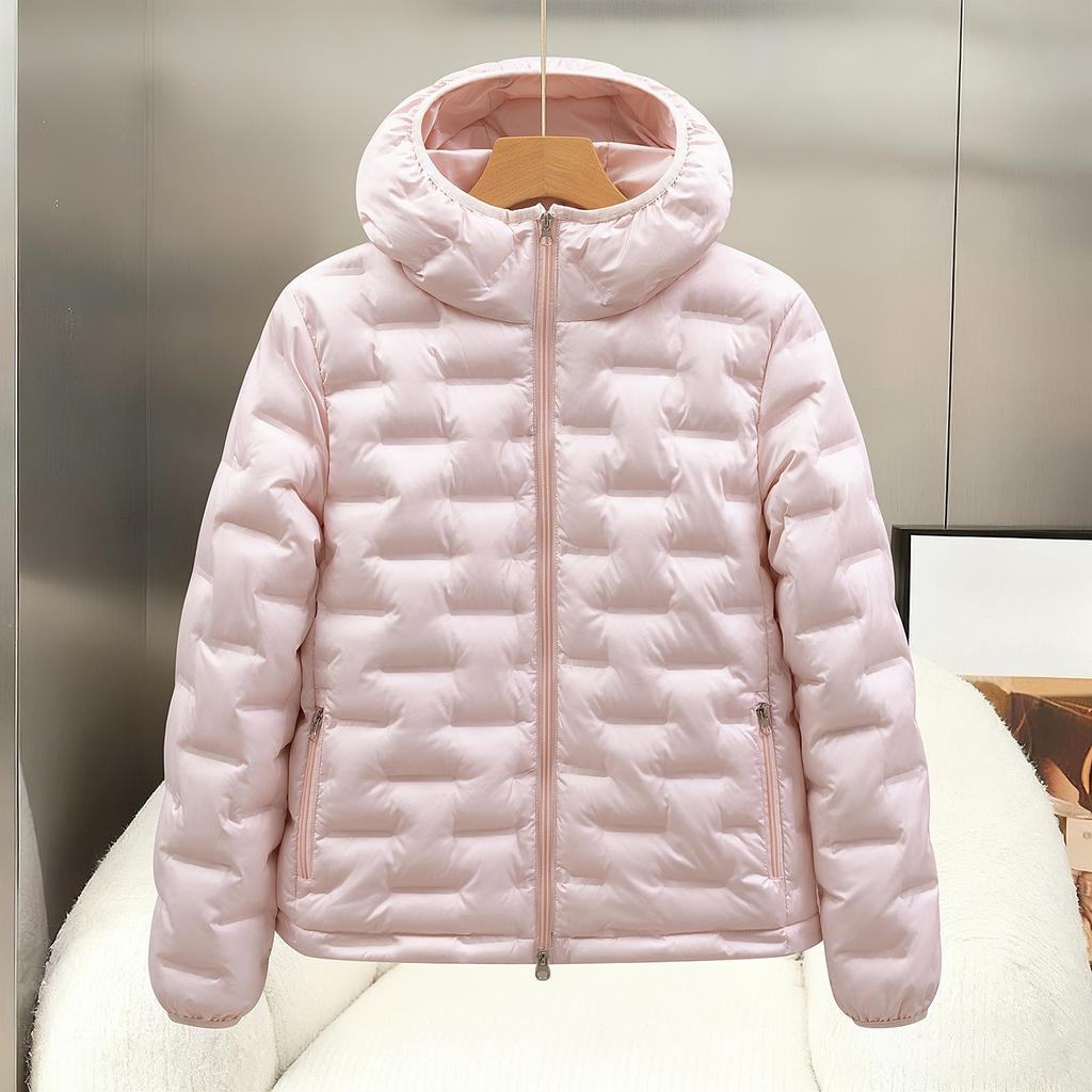 2026 Early Spring New Short Style Western-style Warm Hooded Thin Cotton Jacket for Women