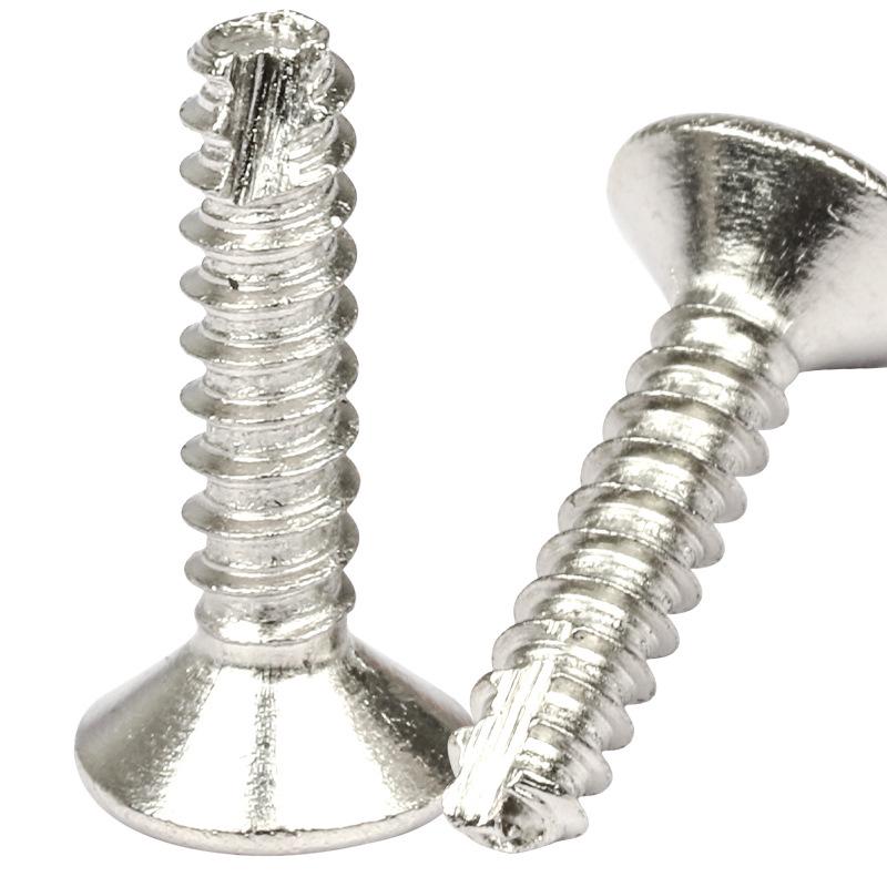 304 Stainless Steel Cross Cut Countersunk Self-Tapping Screw M2/M3/M4