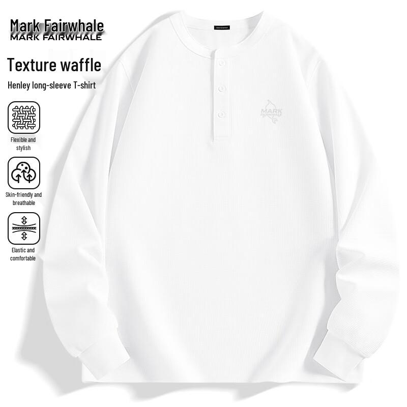 Mark Fairwhale Herren Waffelstrick Langarm T-Shirt