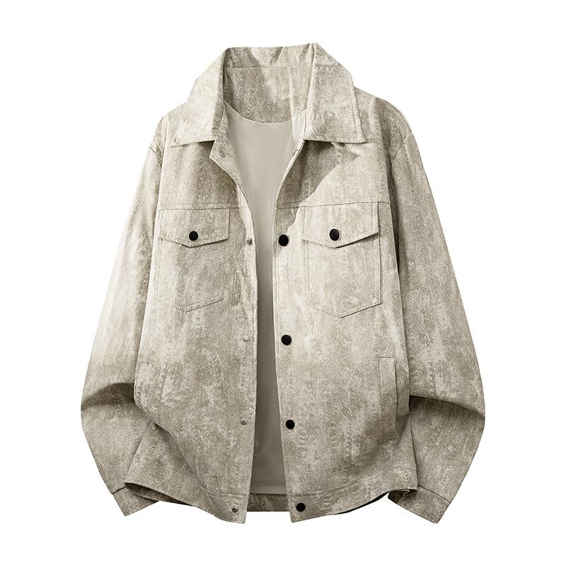Men's Tie-Dye Spring/Autumn Casual Street Style Jacket