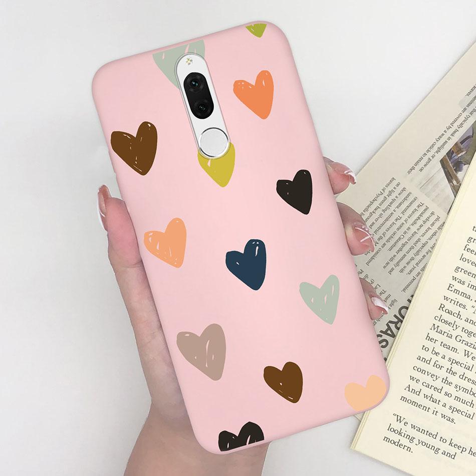 Phone Case For Huawei Nova 2i Cute Love Heart Flower Cartoon Pattern Soft Shell For Huawei Mate 10 Lite Hot New Colorful Fundas