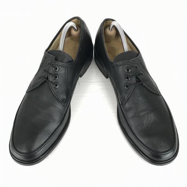 80s-90s Vintage Baltes leather service shoes U-tip 9.5 28.0 black military(USED)