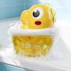 Baby Bath Toys Dinosaur Bubble Machine with Music Powerful Suction Cup Stable Non-Falling Automatic Foaming Bubble Maker for Bathtub Kids Bath Fun Toy