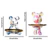 Kreative Wohnaccessoires Graffiti Bär Figur Tierstatue Schlüsselablage Regal Moderne Raumskulptur Tischdeko Statuen