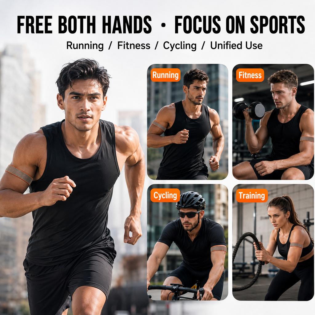Woven Bicep Band For Google Fitbit Air Circular Armband Adjustable Bicep Band Unisex Sturdy Soft Breathable Band Biceps Band