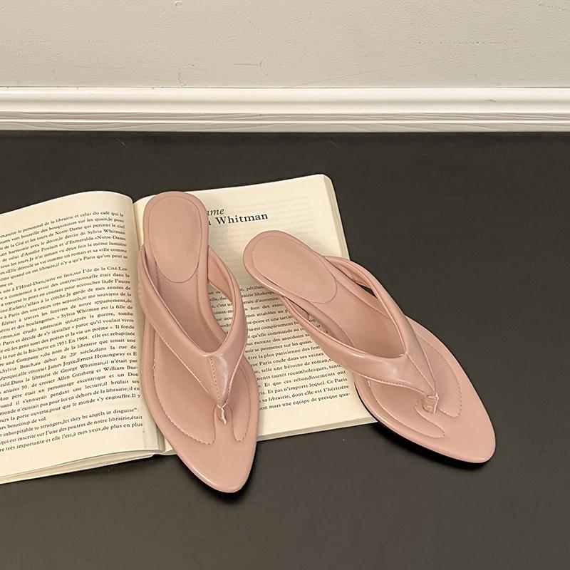 Fashion 2025Fashion Outdoor Women's Clip Toe Slippers Comfort Wedges Heel Slides Summer Casual Beach Vacation Shoes