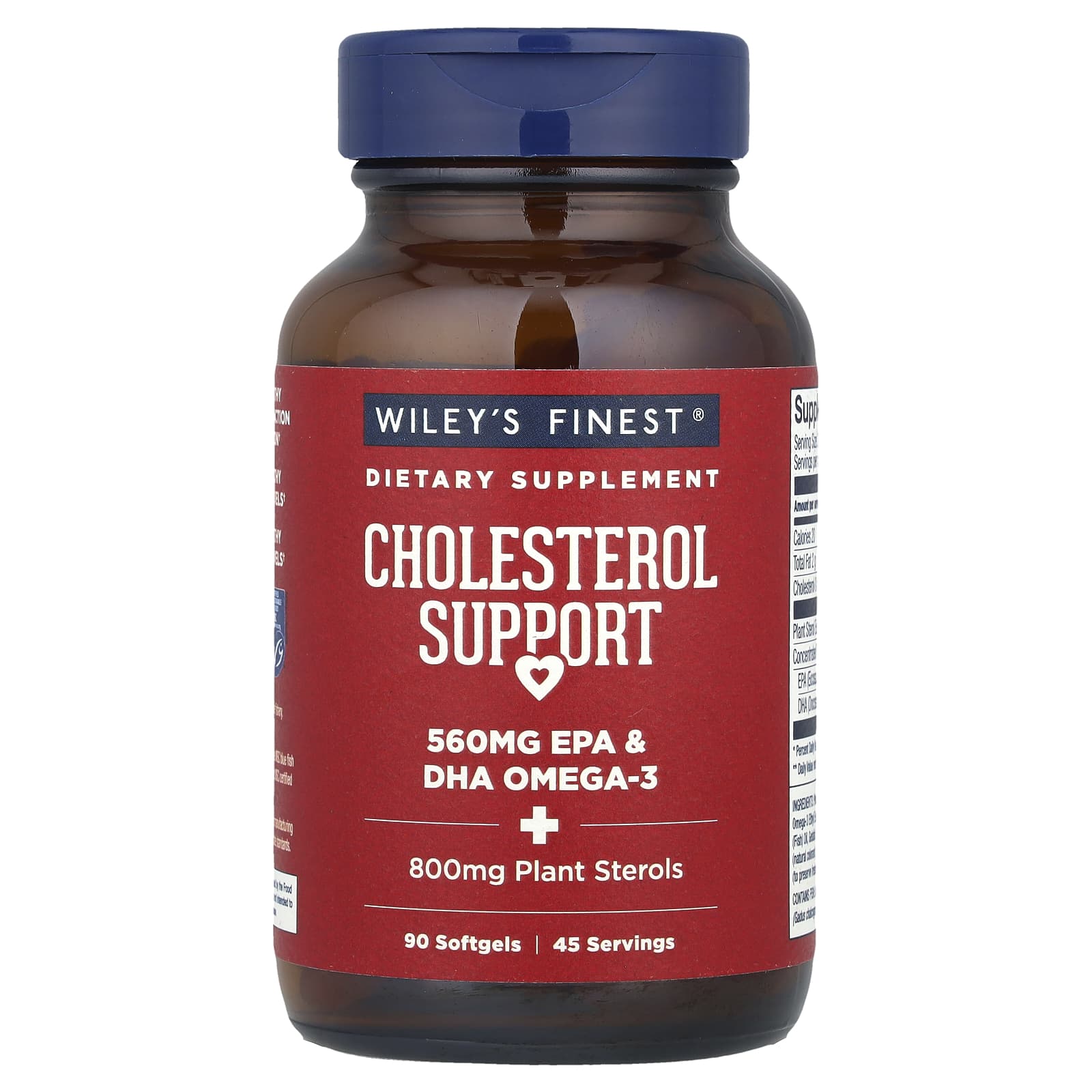 

Wiley S Finest, Cholesterol Support, 90 Softgels