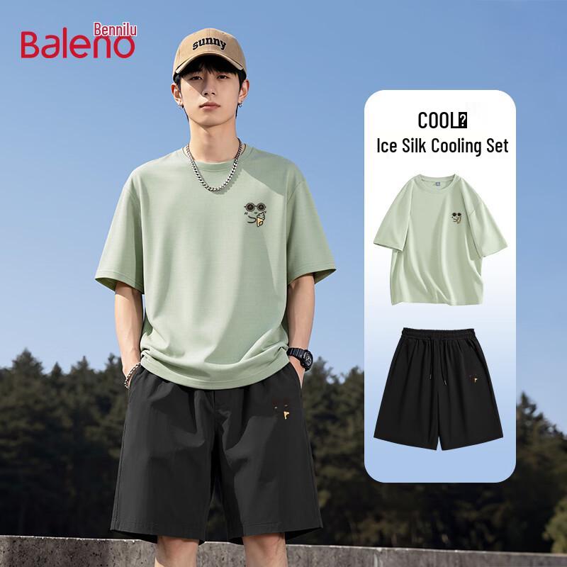 Baleno Ice Cream Expression Unisex T-shirt & Shorts Set M