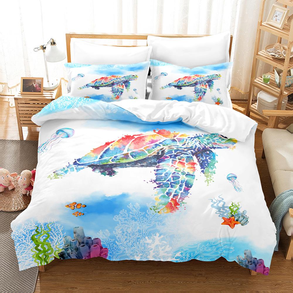 Druk modowy, druk cyfrowy 3D, pościel, poszwy na kołdrę, poszewki na poduszki, zestawy trzyczęściowe