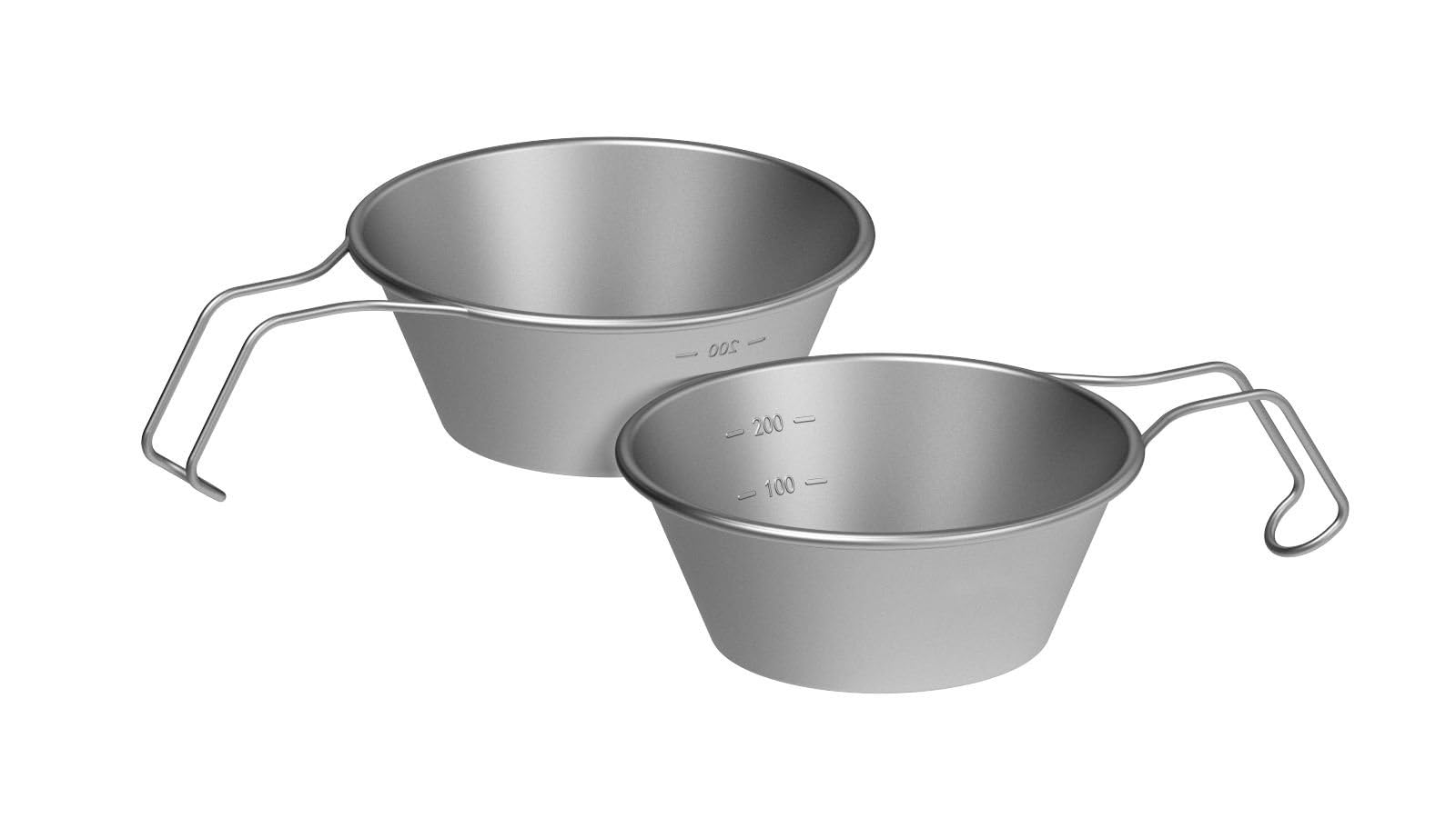

Sierra Cup Stainless with Measurement Deep Solo Camping Suitable for Direct Family Camping Gear Fire-Maple 2-Piece Set, 300ml, Steel, Markings, Type,