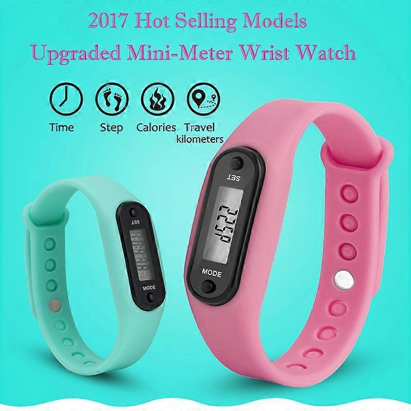 Rastreador de Actividad Contador de Pasos Reloj Deportivo Fitness Podómetro de Muñeca LCD Adulto Niño