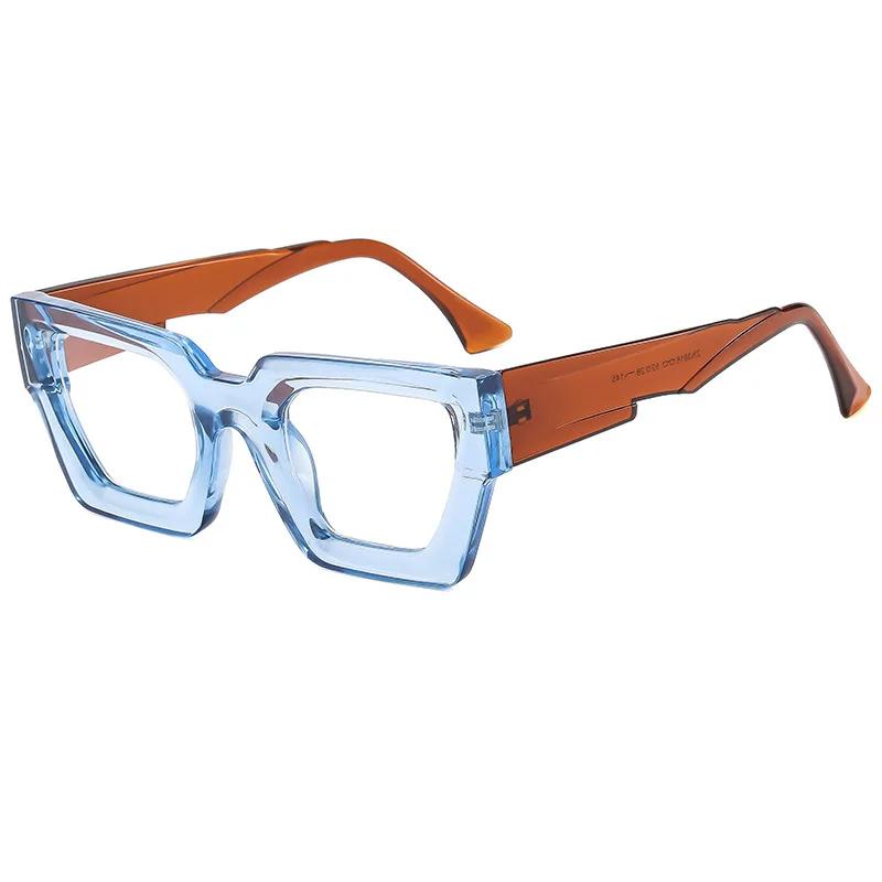 Stylish Latest Ladies Square Frame Sunglasses Simple Stylish Big Frame Sunglasses Outdoor UV400 Protection Travel Use Essential Glasses