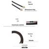Mei Rhinestone-embellished adjustable women's genuine leather belt - slim cowhide waist belt