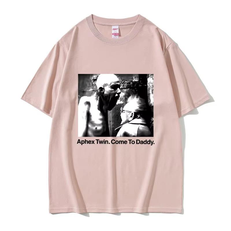 Aphex Twin Come To Daddy Graphic T Shirts Unisex Women Vintage Summer New Streetwear Male Fashion Casual Soft Pure Cotton Tshirt