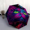 1pc Cosmic Cat Fashionable Automatic Opening/Closing Folding Umbrella with 8 Bones, Windproof Portable, Daily Use71