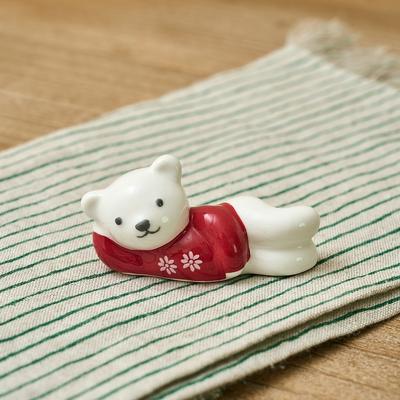 [Click On the banner]Holly Bear Nup Nup Spoon Rest Knitted Bear_CA9125072