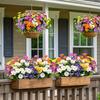 2/4/8Pcs Simulation Chrysanthemum Daisy Artificial Flowers Plastic Decorative Plants For Outdoor Garden Home Decoration