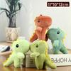 Cute Dinosaur Doll Plush Keychain Toy Backpack Car Hanging Keyring Animal Pendant Decorative Accessories Ornament Gifts