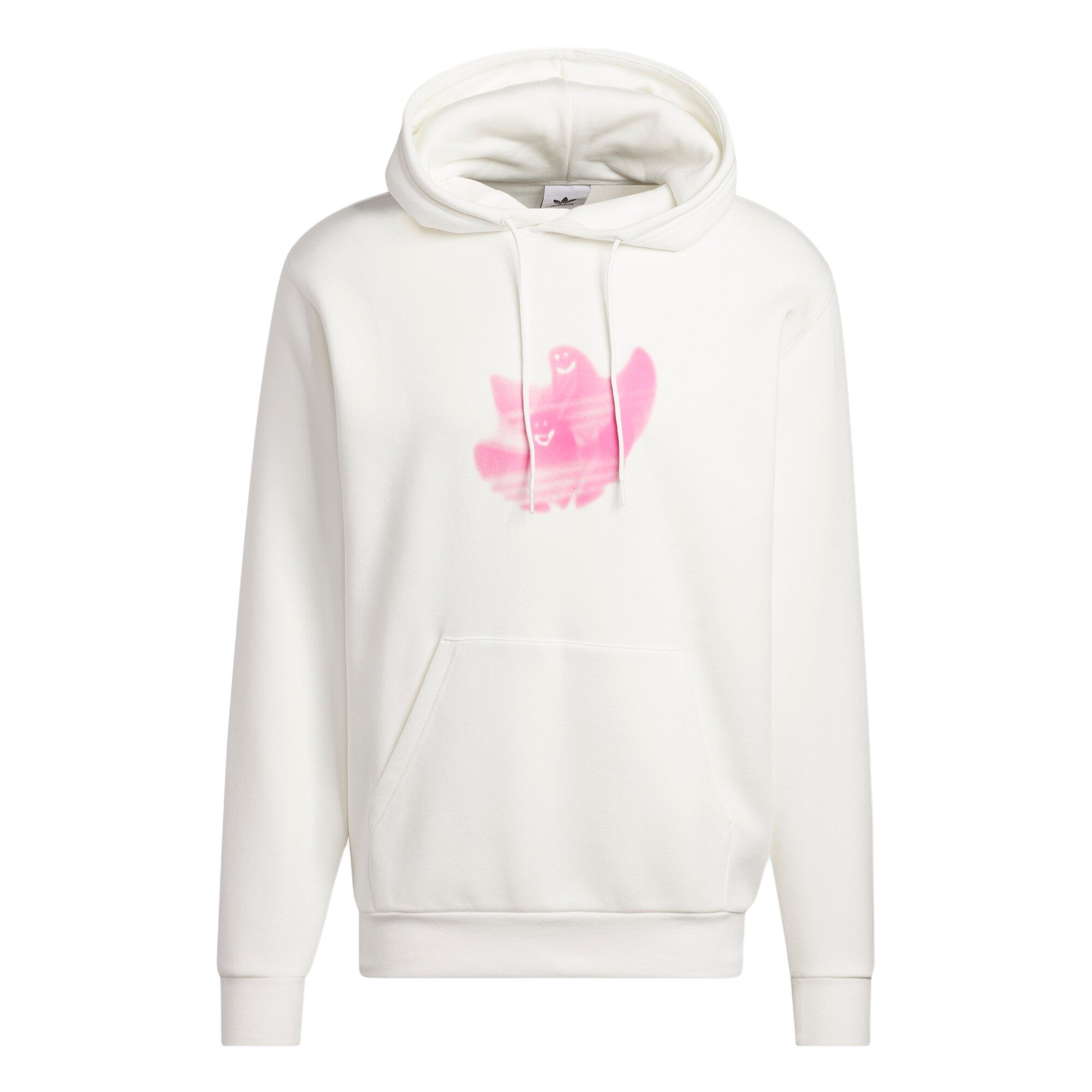 Adidas Sweatshirts Men s White Crew Neck Moderate Regular HS3052 L