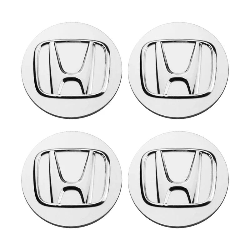 4PCS 58MM/69MM Car Styling Wheel Center Cap Hub Covers Badge Accessories For Honda Odyssey Spirior CR-V Civic HR-V City Accord